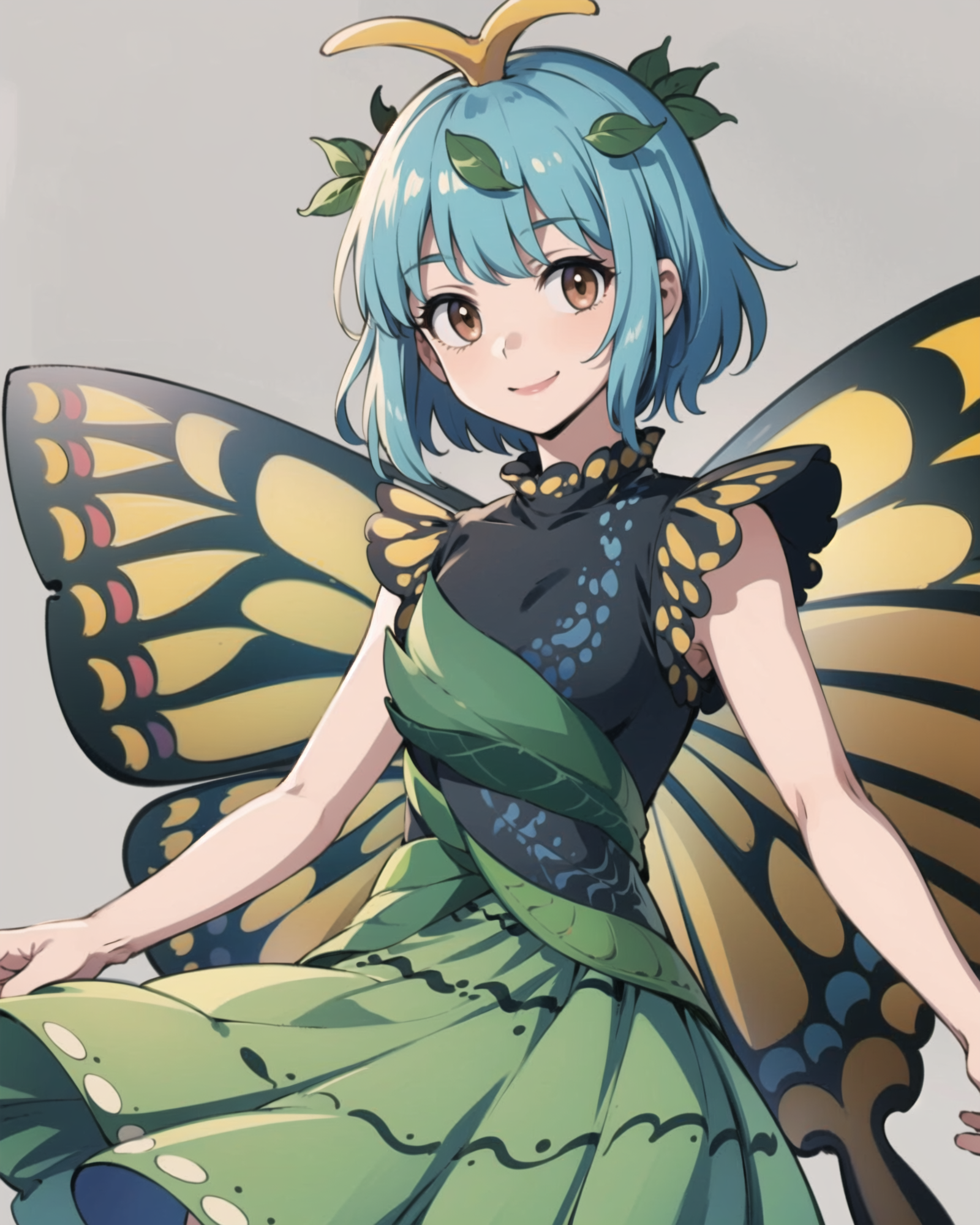 00730-3665066963-masterpiece, best quality, _lora_EternityLarva_1_,1girl, antennae, leaf on head,short hair, aqua hair, brown eyes, butterfly win.png